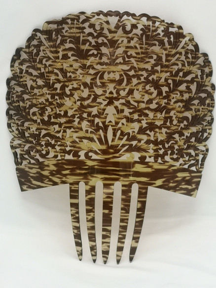 Peina habana burilada 17 cm