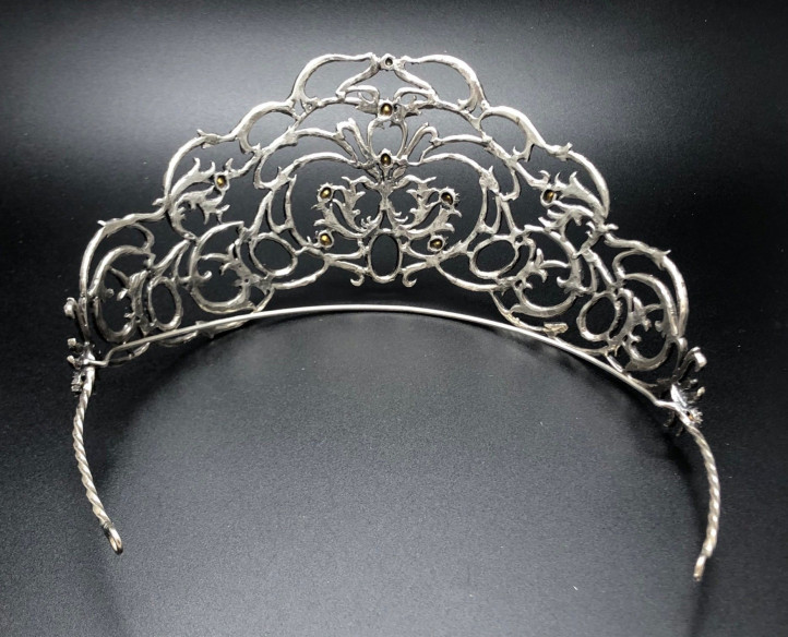 Tiara plata circonitas