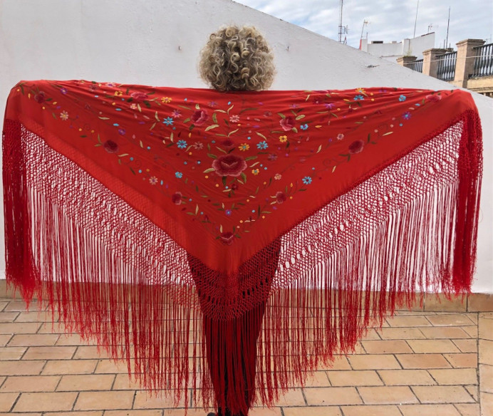 Mantones de Seda Bordados a Mano | 140cm | Juan Foronda