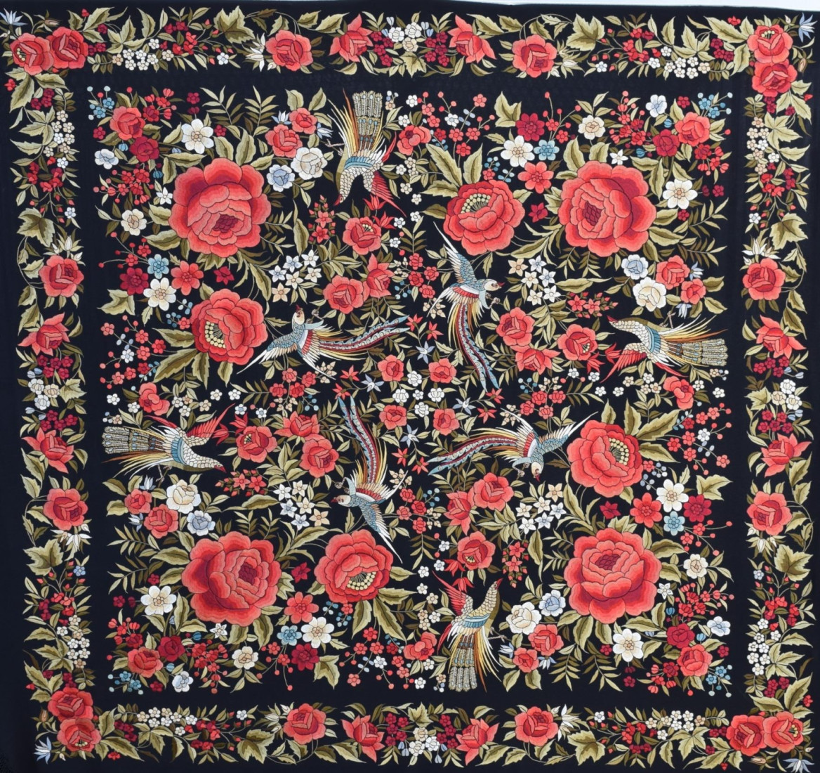 Mantón mano seda 140 cm