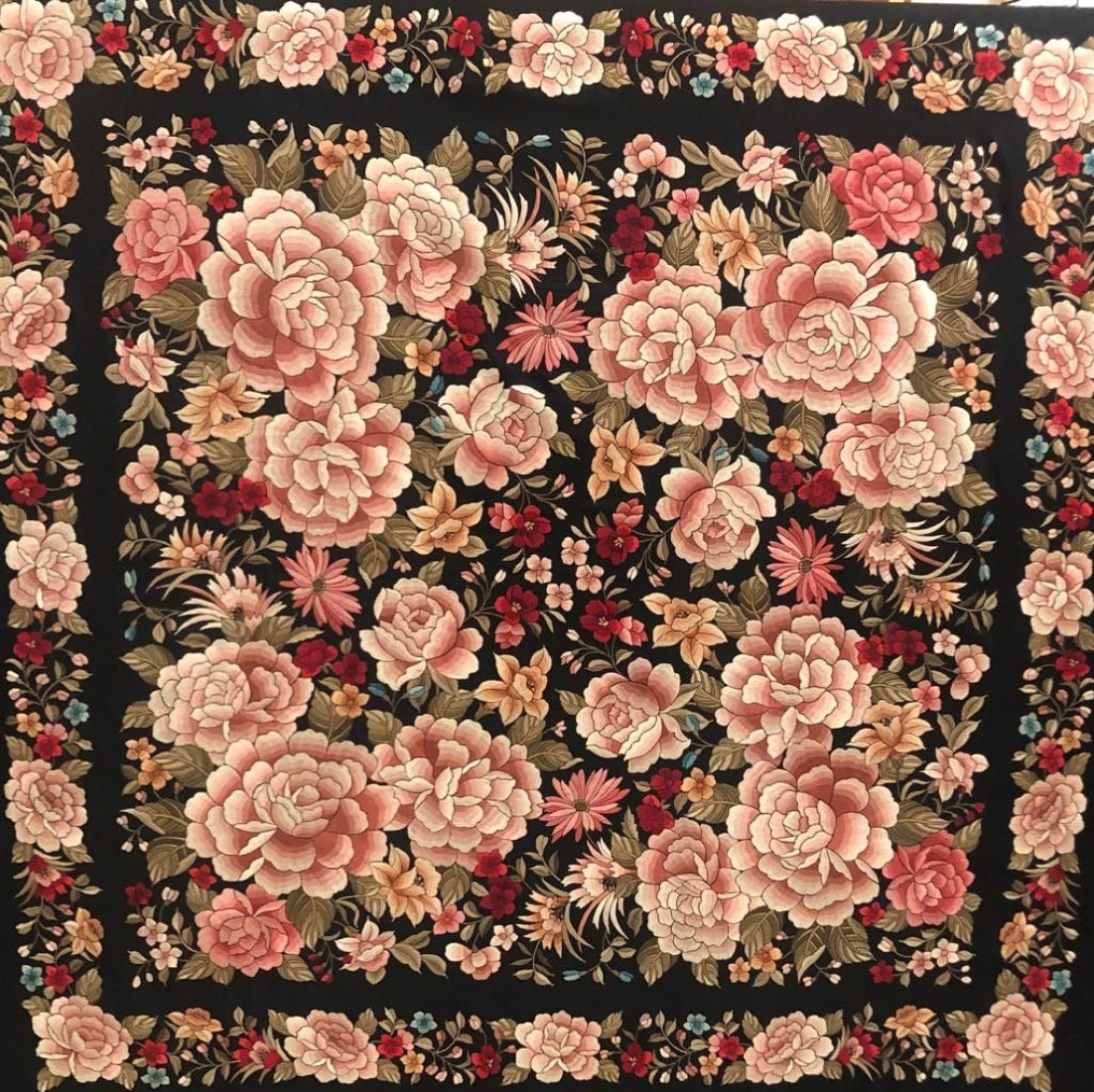 Mantón mano seda 140cm