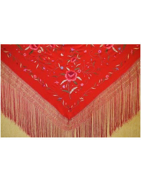 Mantón Bordado a Mano 115cm | Mantones de Seda Exquisitos | Juan Foronda