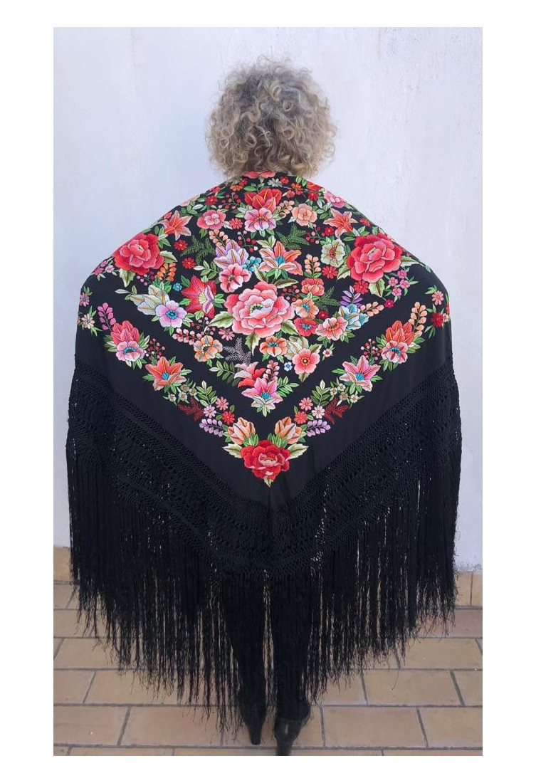 Mantón mano seda 140cm