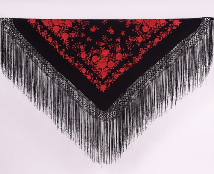 Mantón de Seda Bordado a Mano 145cm | Juan Forona