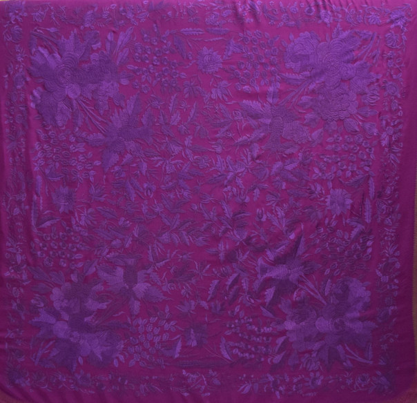 Mantón máquina crespón 160cm