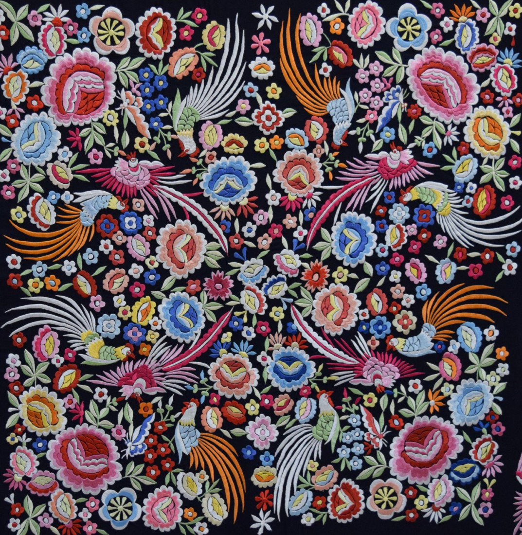 Mantón máquina crespón 145cm