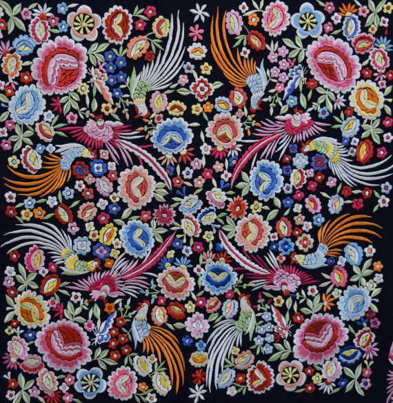 Mantón máquina crespón 145cm