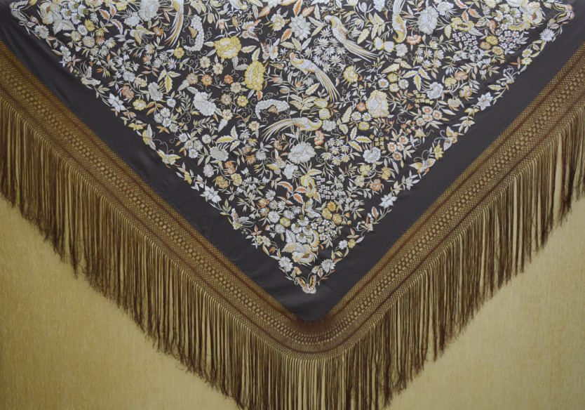 Mantón máquina crespón 155cm