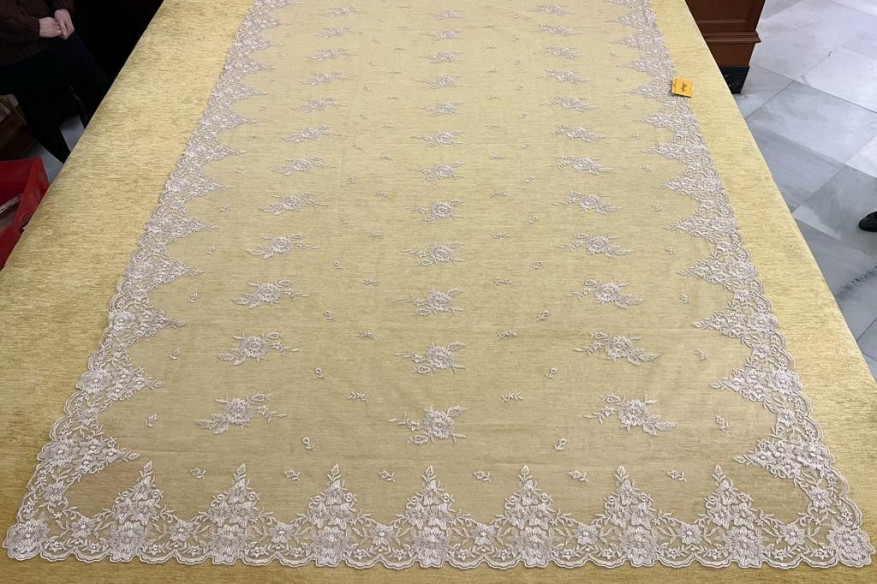 Mantilla máquina nude 100*220