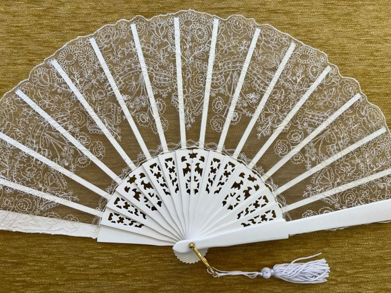 Abanico encaje 26cm