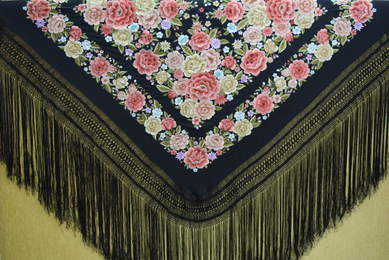 Mantón mano seda 140cm