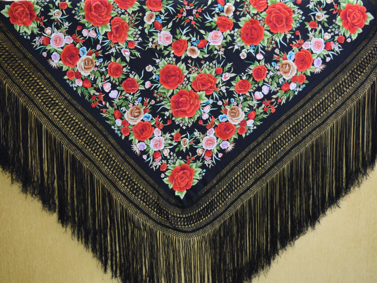 Mantón mano seda 140cm