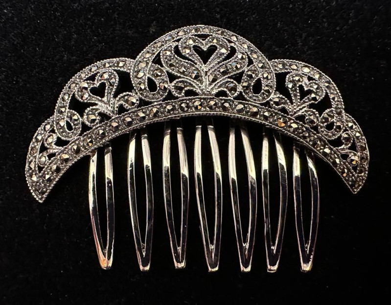 Peinecillo plata marcasitas