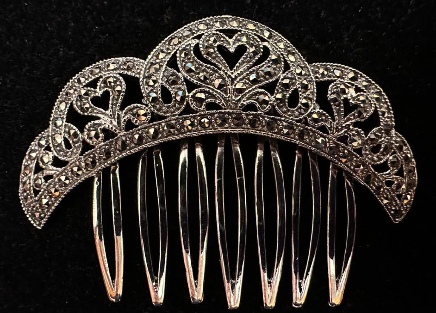 Peinecillo plata marcasitas