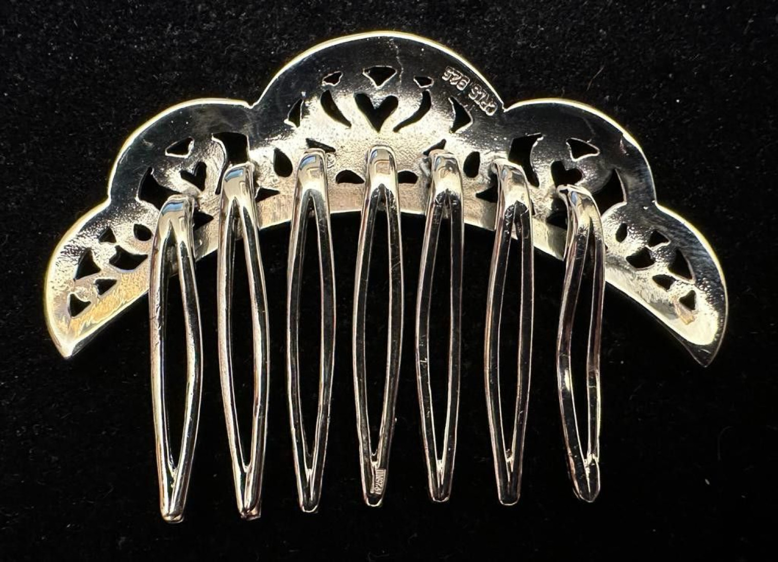 Peinecillo plata marcasitas