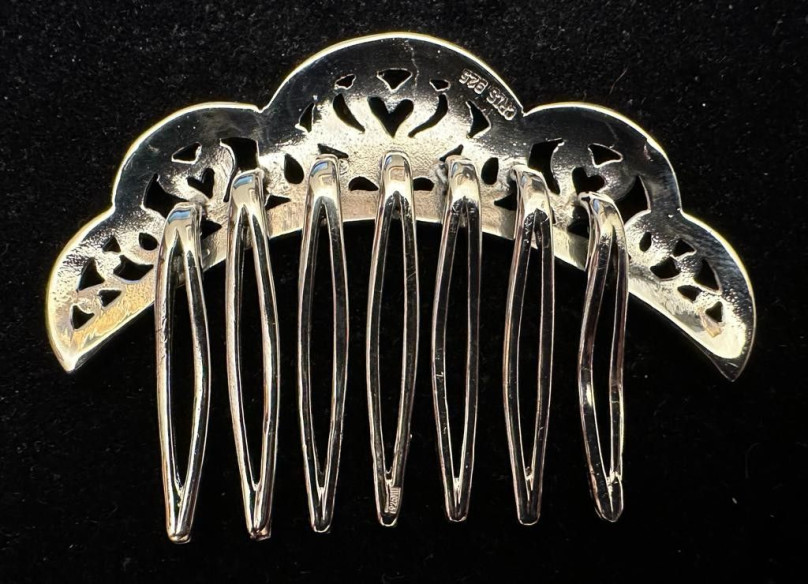 Peinecillo plata marcasitas