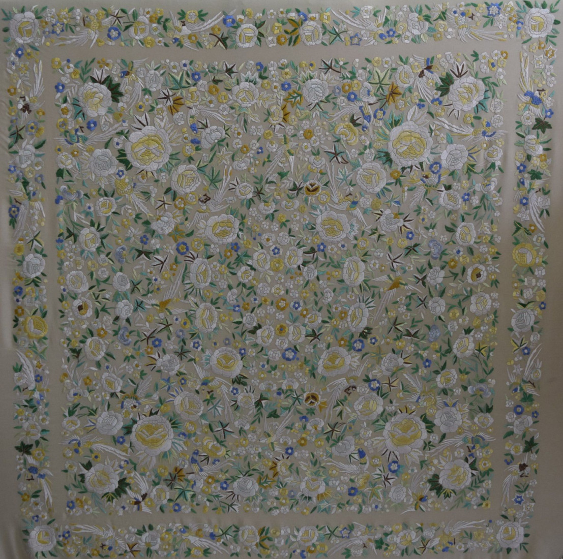 Mantón mano seda 140cm