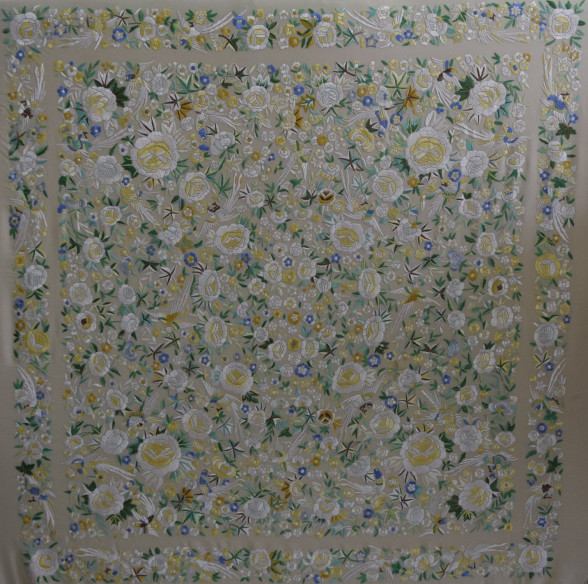 Mantón mano seda 140cm
