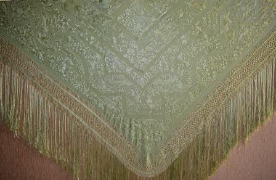 Mantón mano seda 140cm