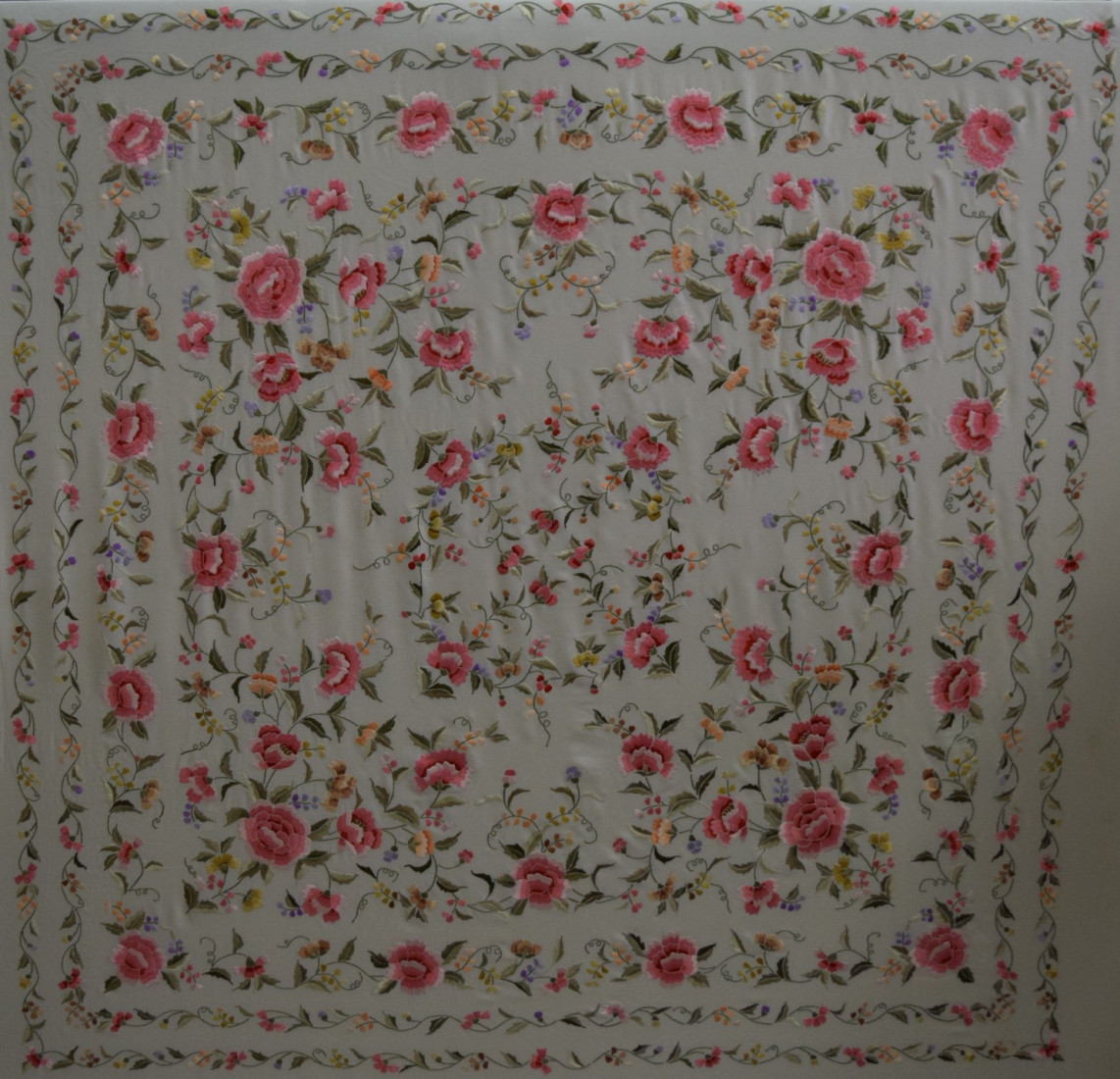 Mantón mano seda 140cm
