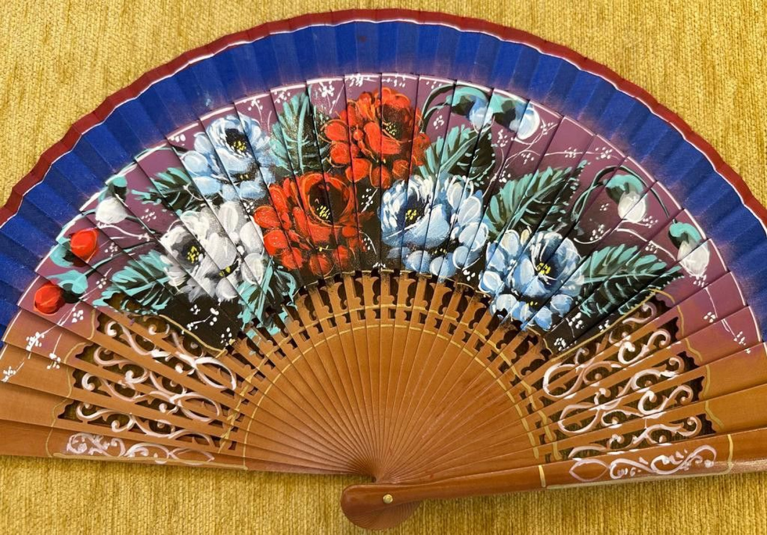 Abanico peral flores