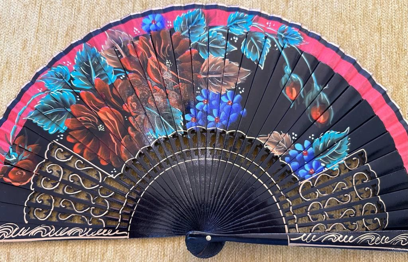 Abanico peral flores