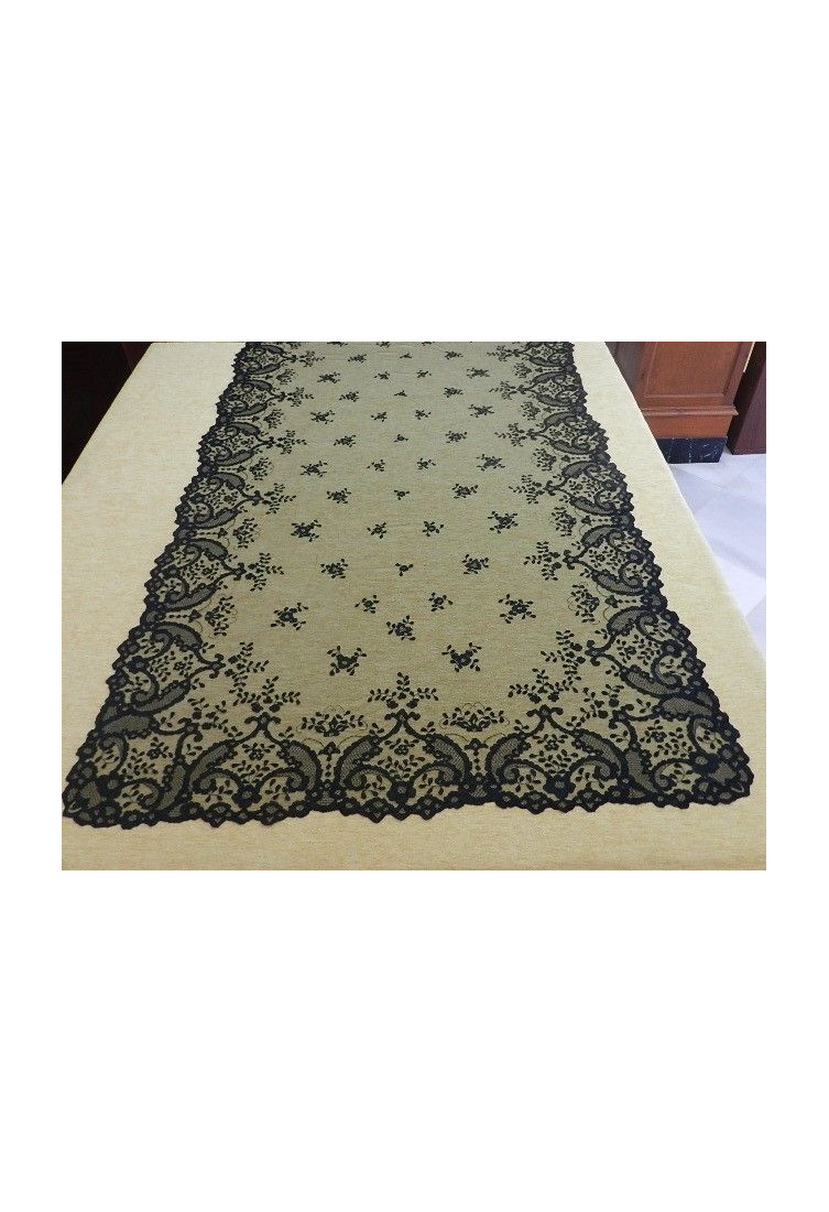 Mantilla bordada a mano en seda 120*240