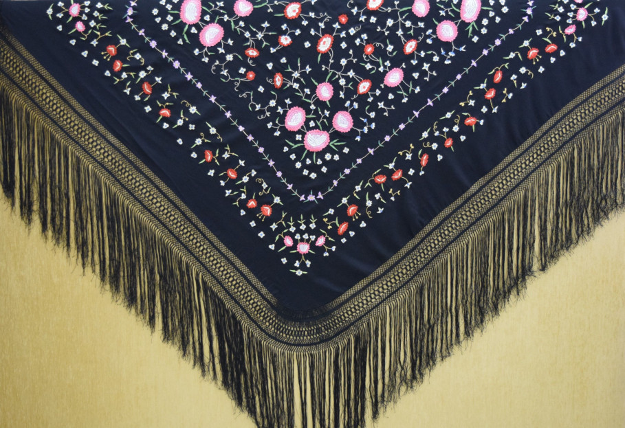 Mantón mano crespón 150cm