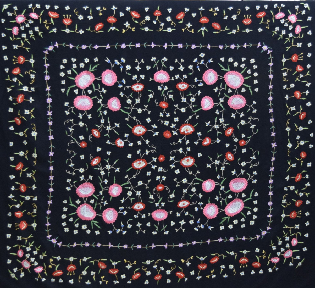 Mantón mano crespón 150cm