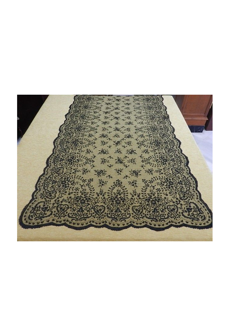Mantilla bordada a mano en seda 120*240