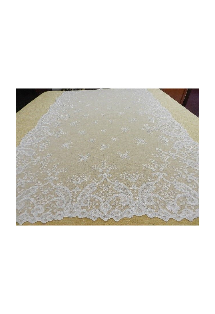 Mantilla bordada a mano en seda 120*240