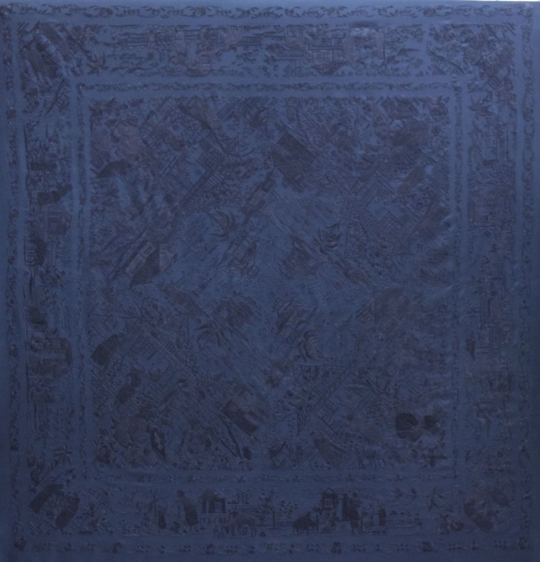 Mantón mano seda 130cm