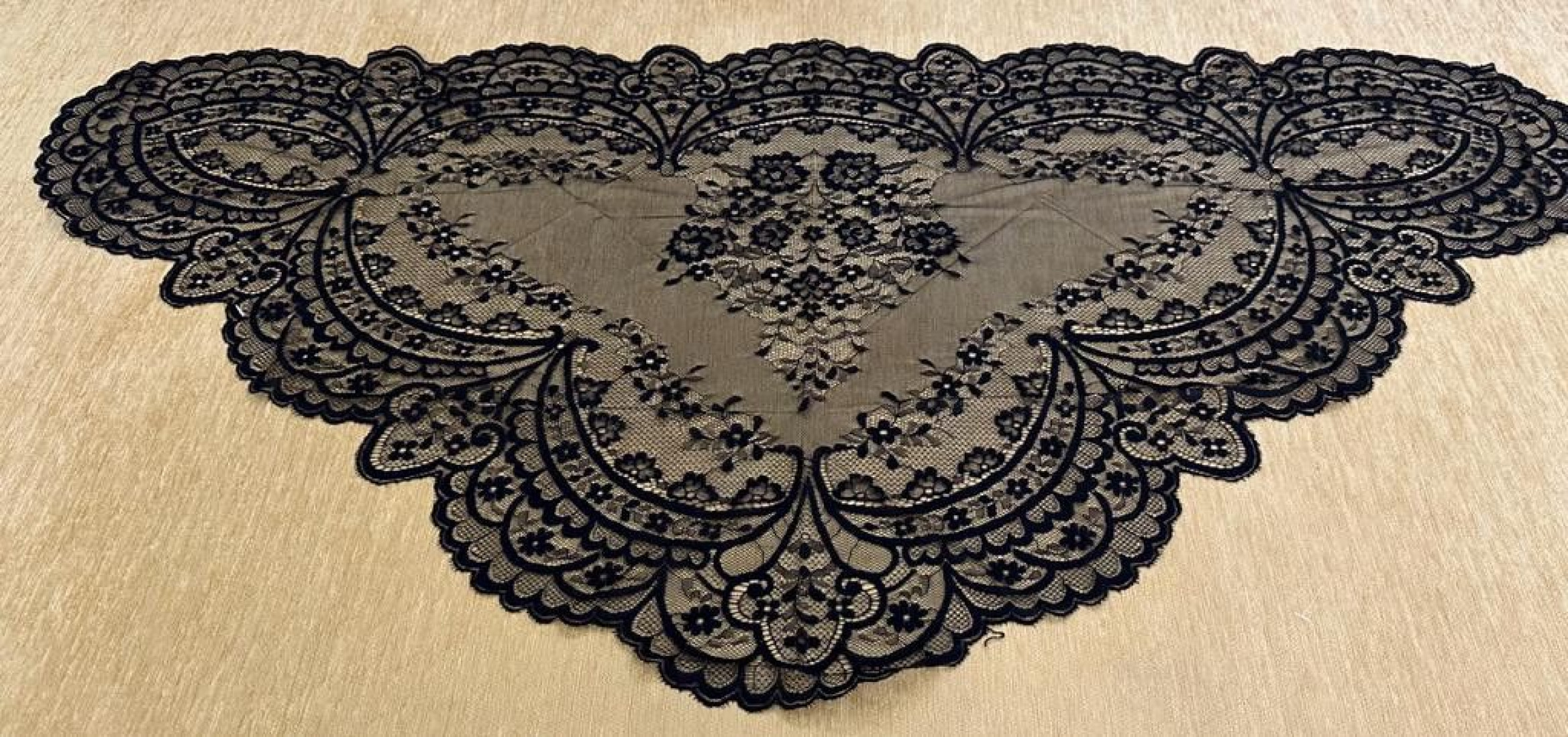 Mantilla máquina triangular 120*60