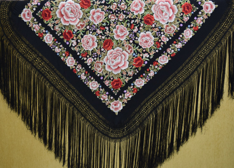 Mantón mano seda 140cm