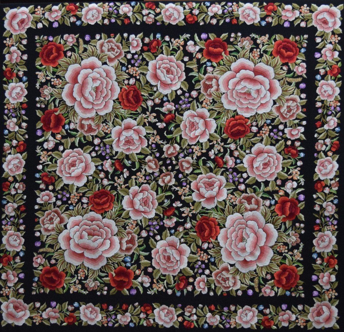 Mantón mano seda 140cm