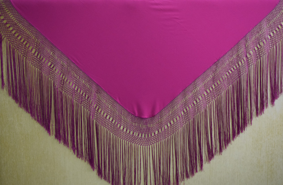 Mantón liso seda 140cm