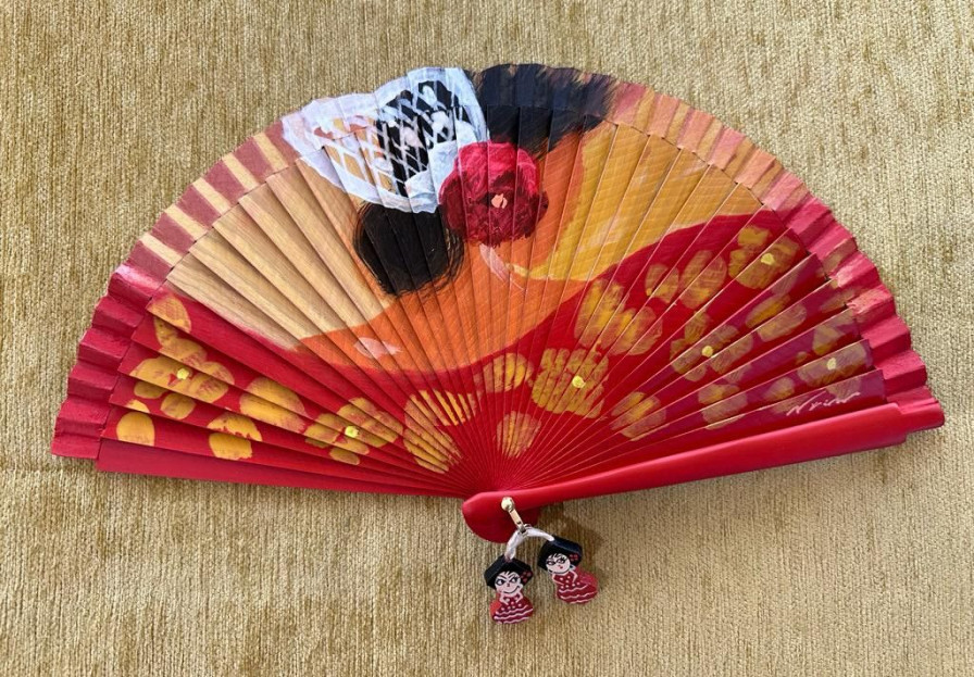 Abanico flamenca peineta