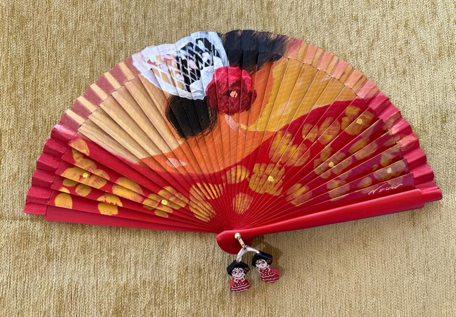 Abanico flamenca peineta