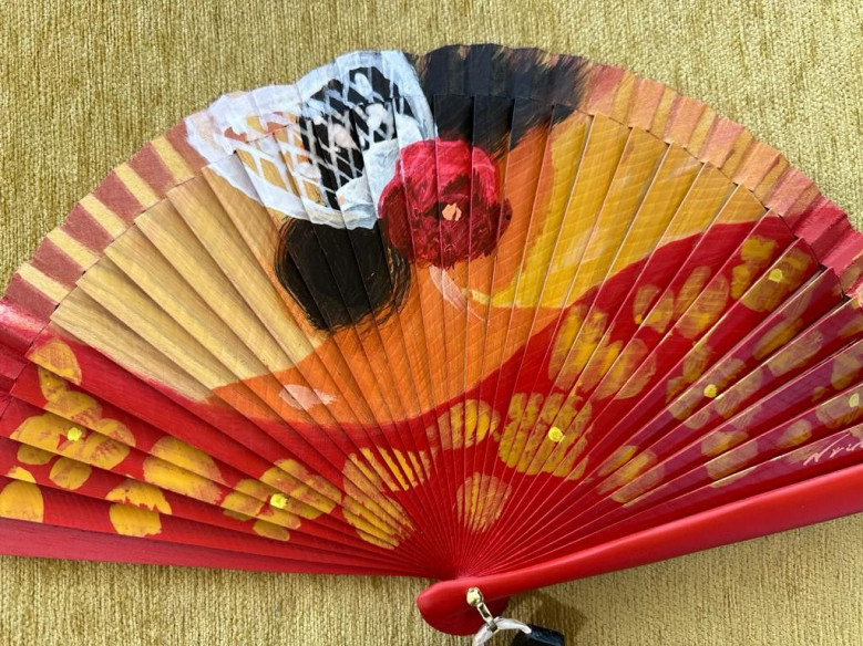 Abanico flamenca peineta