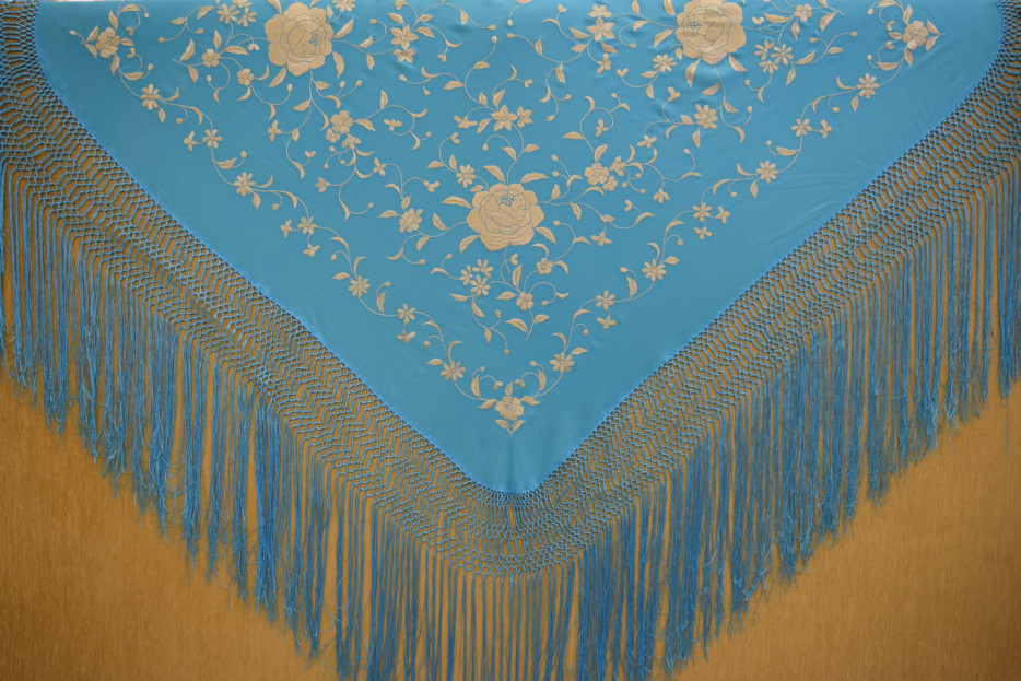 Mantón mano seda 110cm