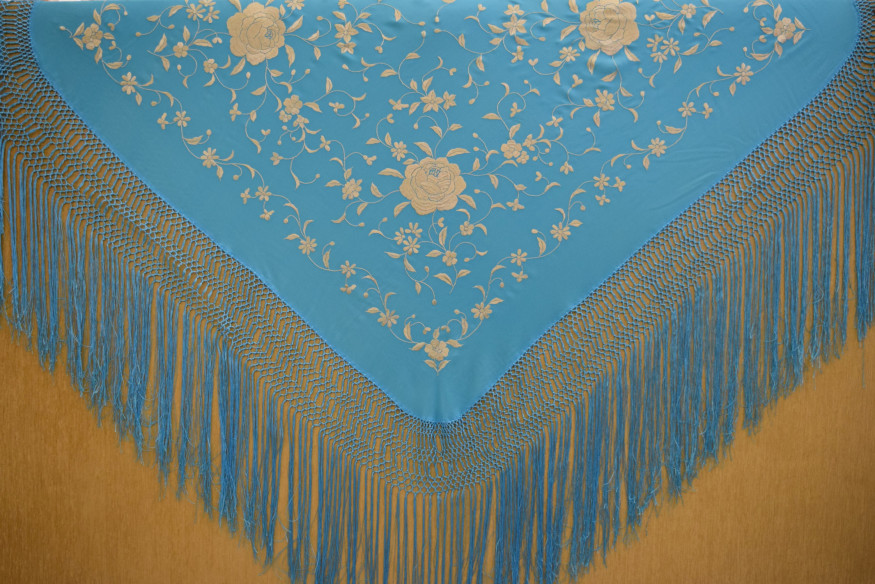 Mantón mano seda 110cm
