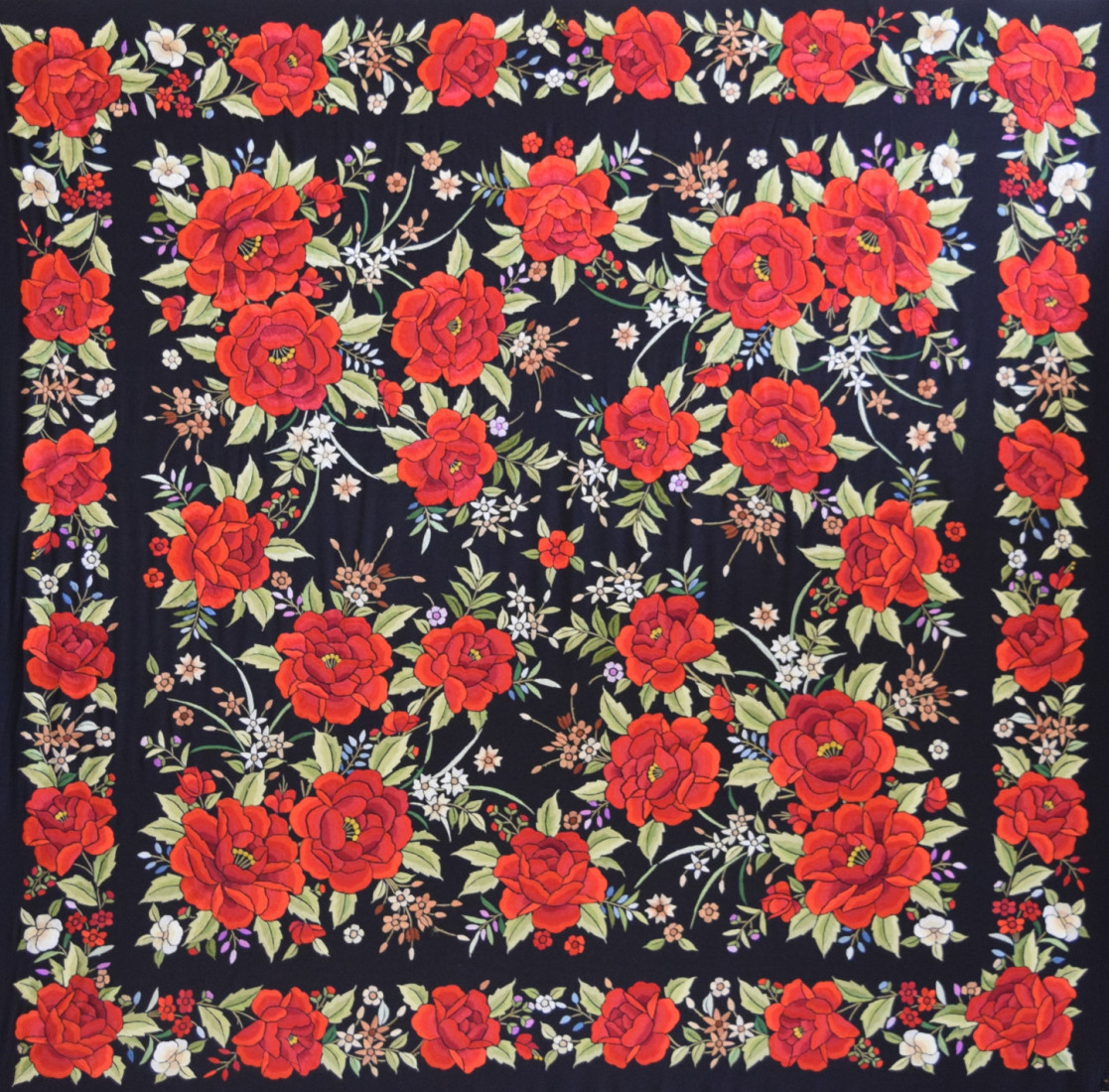 Mantón mano seda 140cm