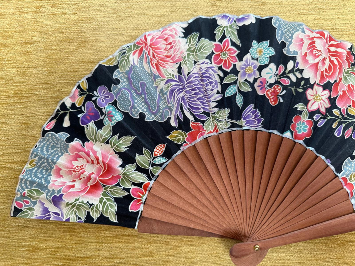 Abanico peral estampado