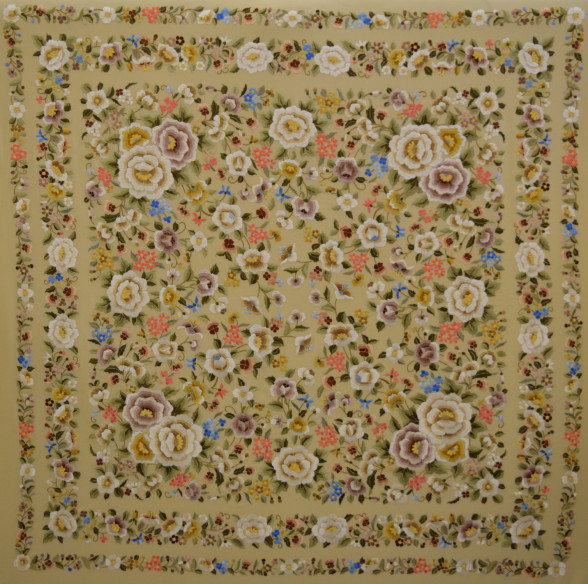 Mantón mano seda 140cm