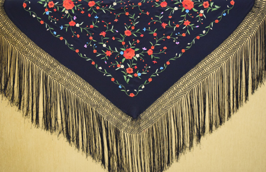 Mantón mano seda 110cm