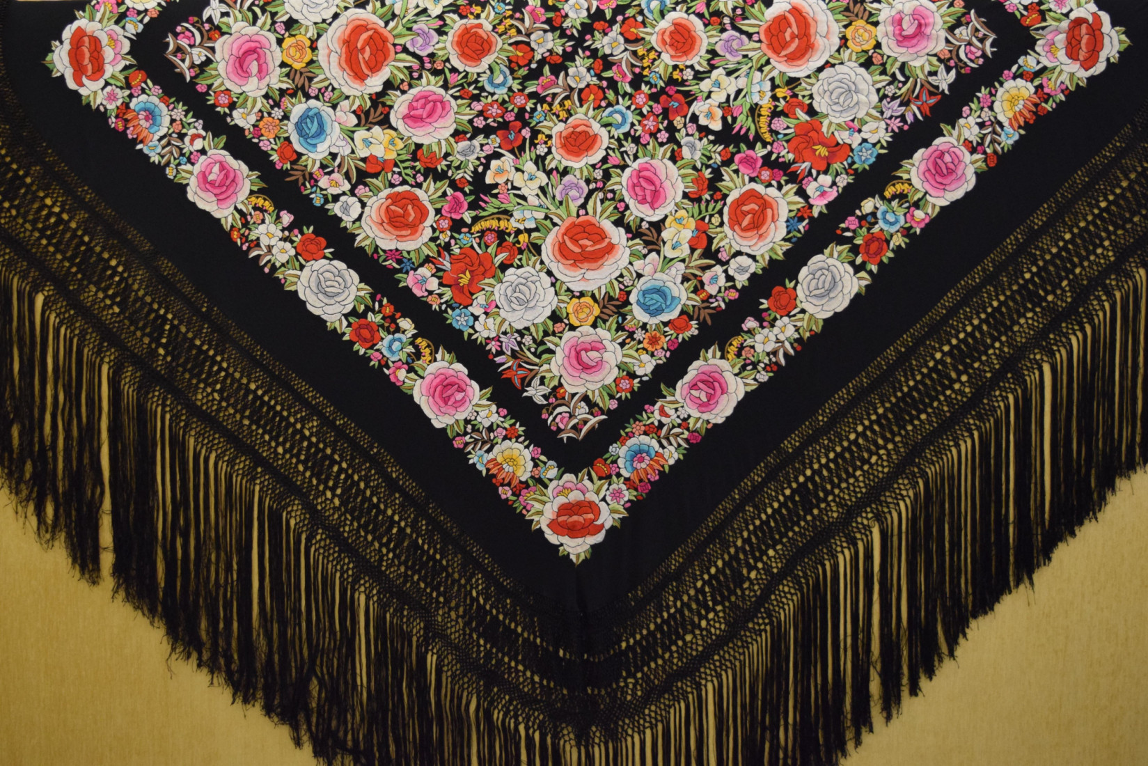 Mantón mano seda 140cm