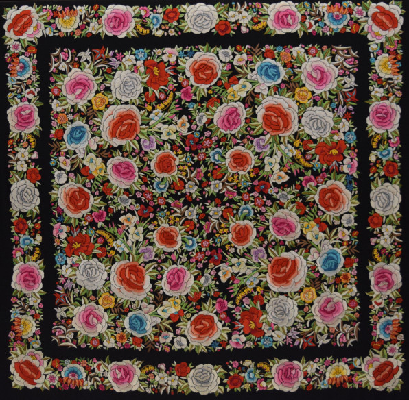 Mantón mano seda 140cm