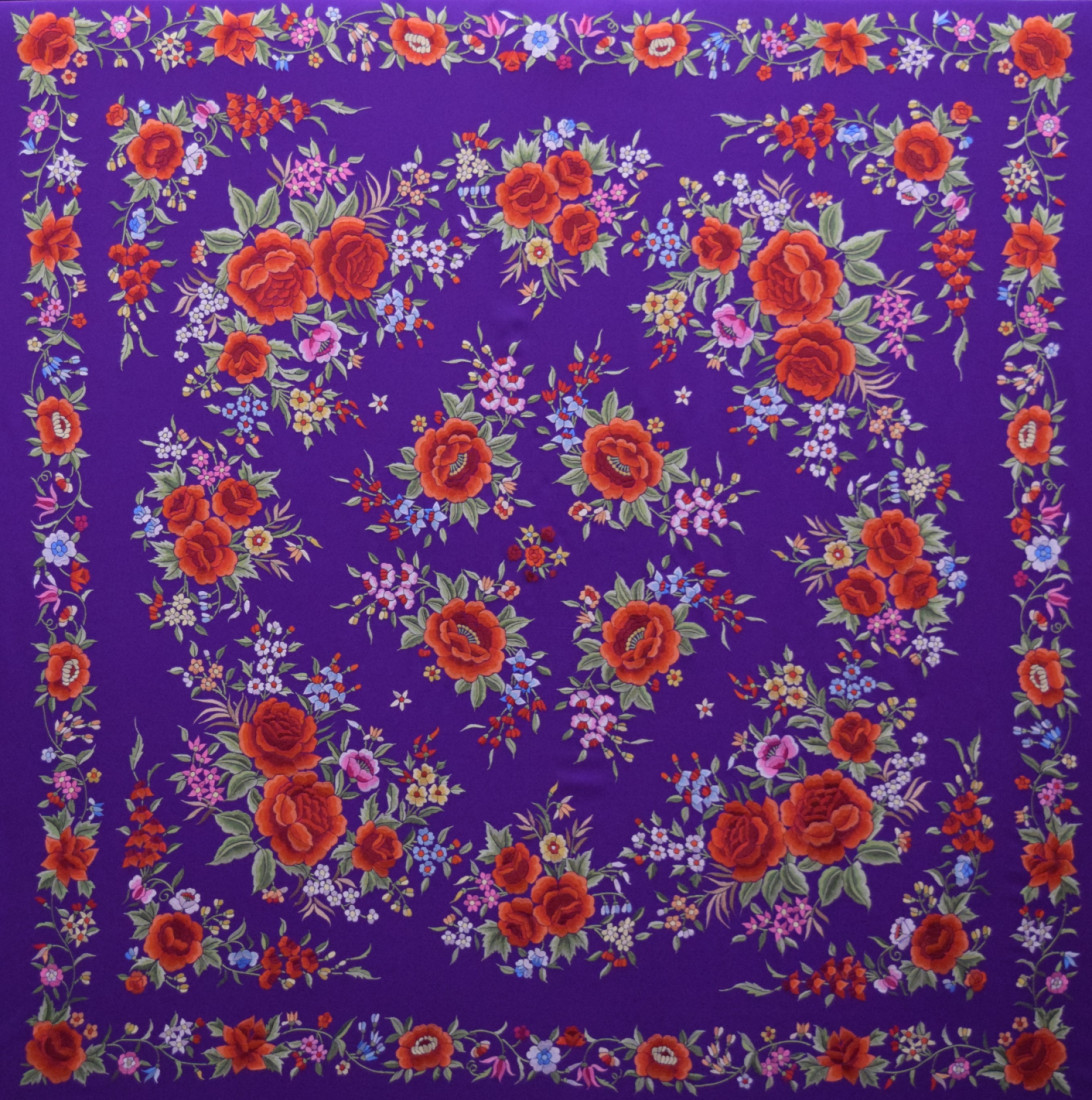 Mantón mano seda 140cm