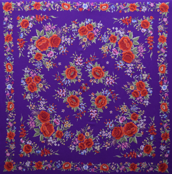 Mantón mano seda 140cm