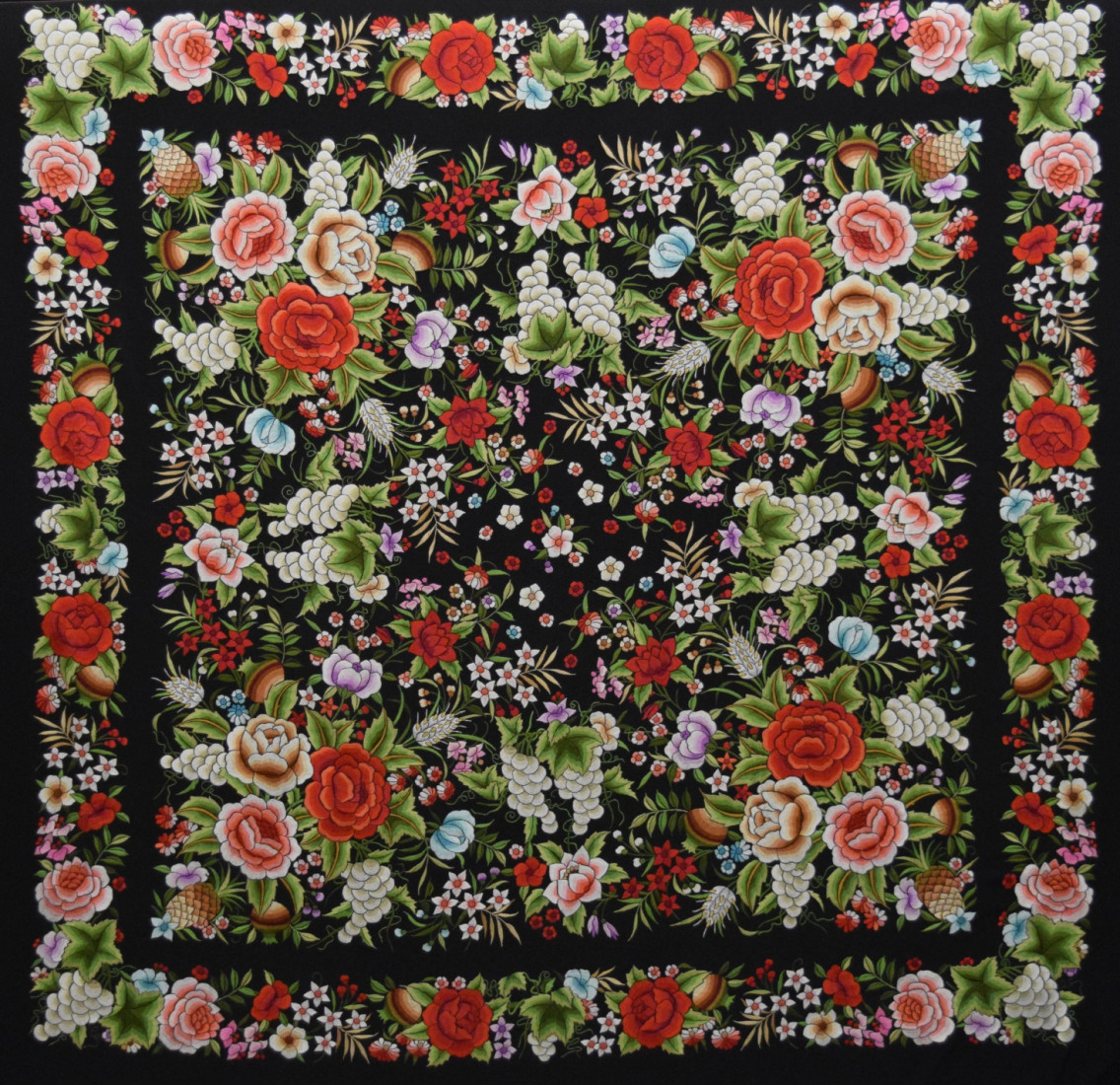 Mantón mano seda 140cm